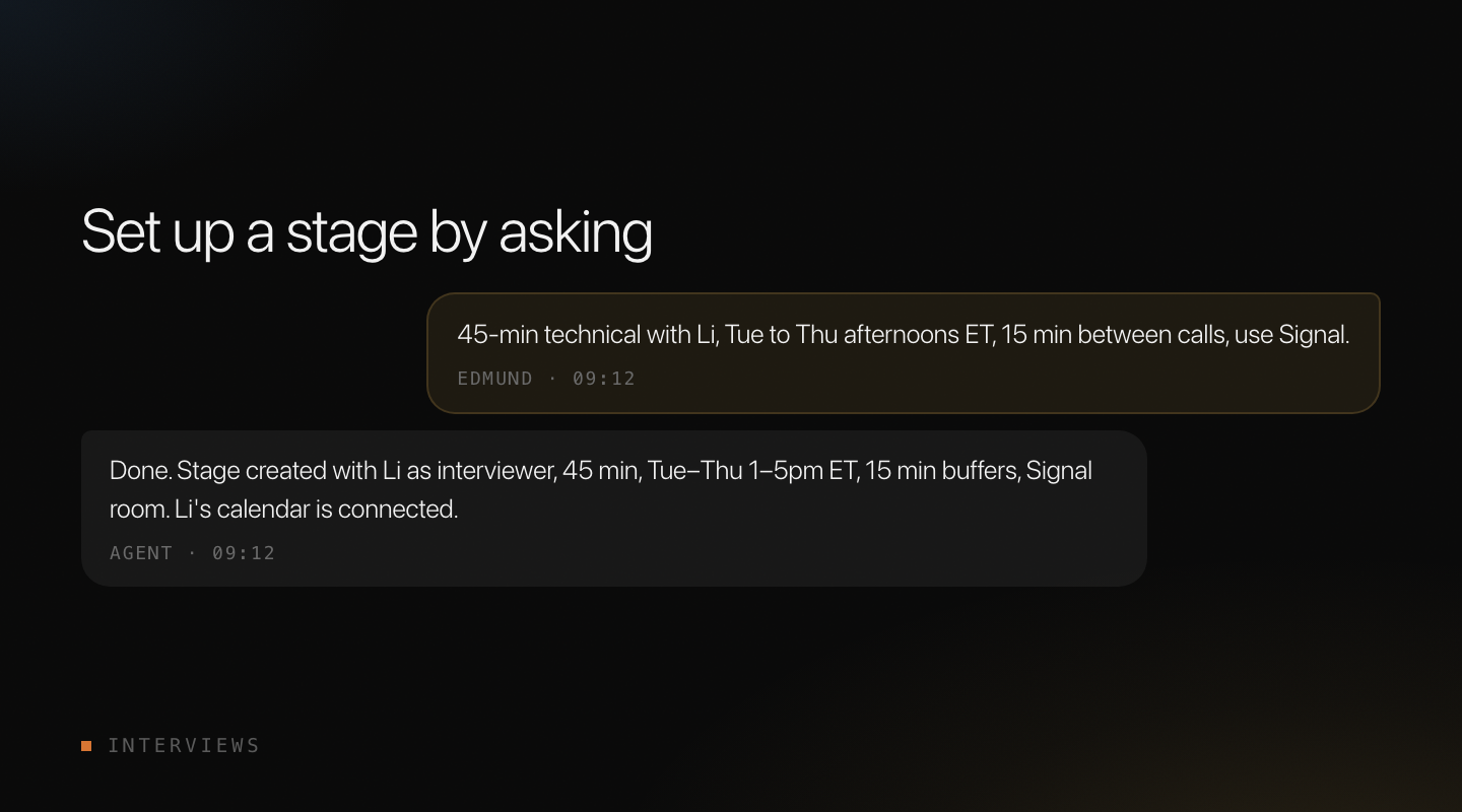 Configure by asking