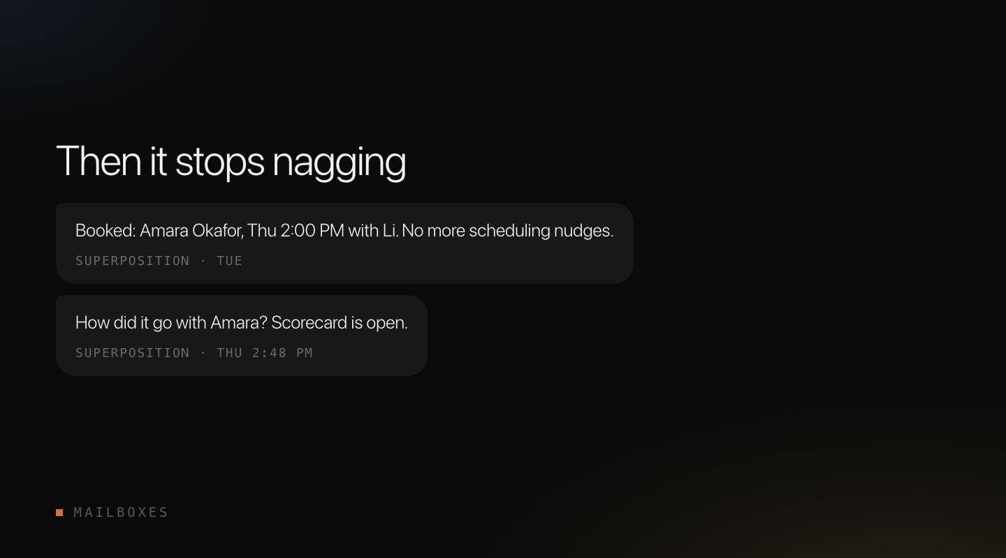 Then it stops nagging