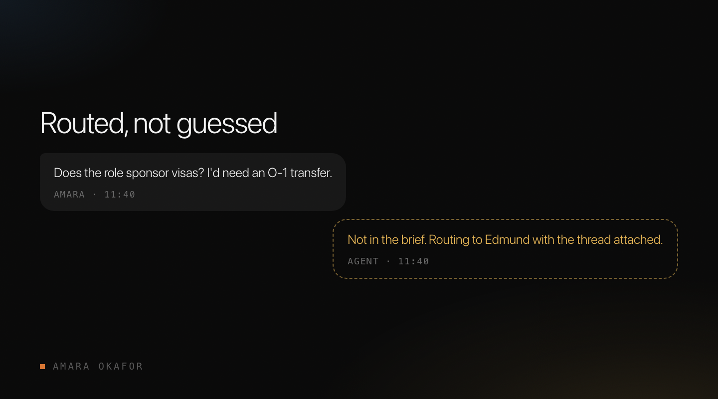 Routed, not guessed