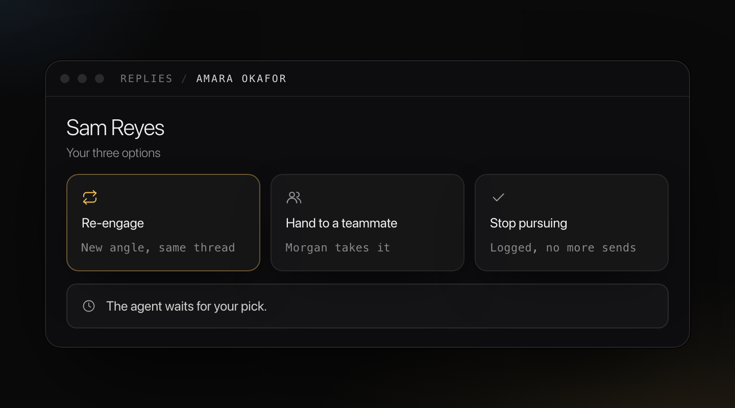 Your three options